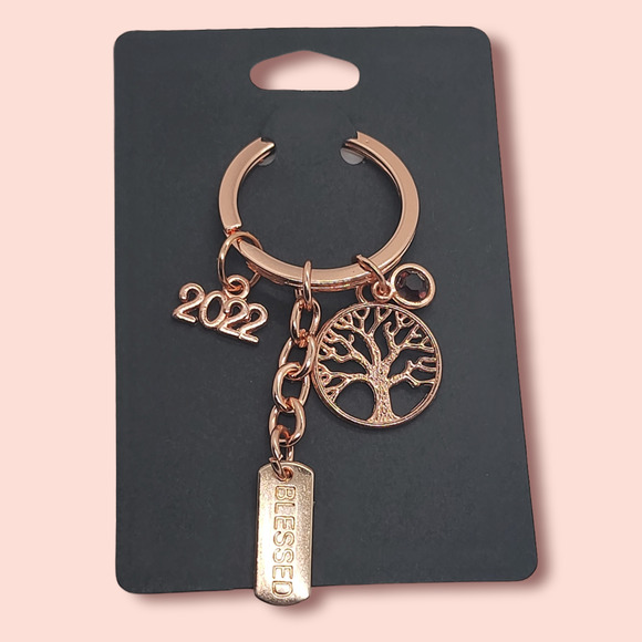 NA Narcotics Anonymous tree of life, gold live your dream keychain! Free goodie - Picture 4 of 5